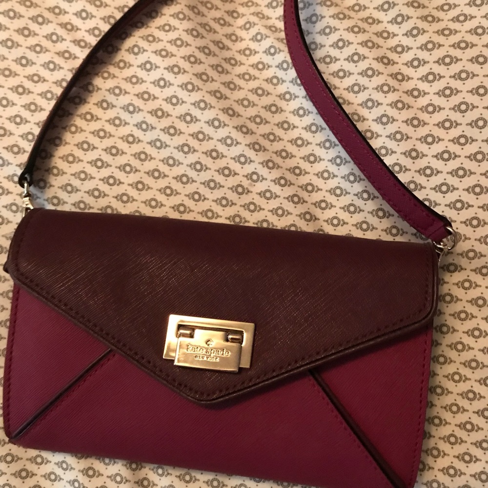 Purple Kate spade Wesley place Natalie crossbody